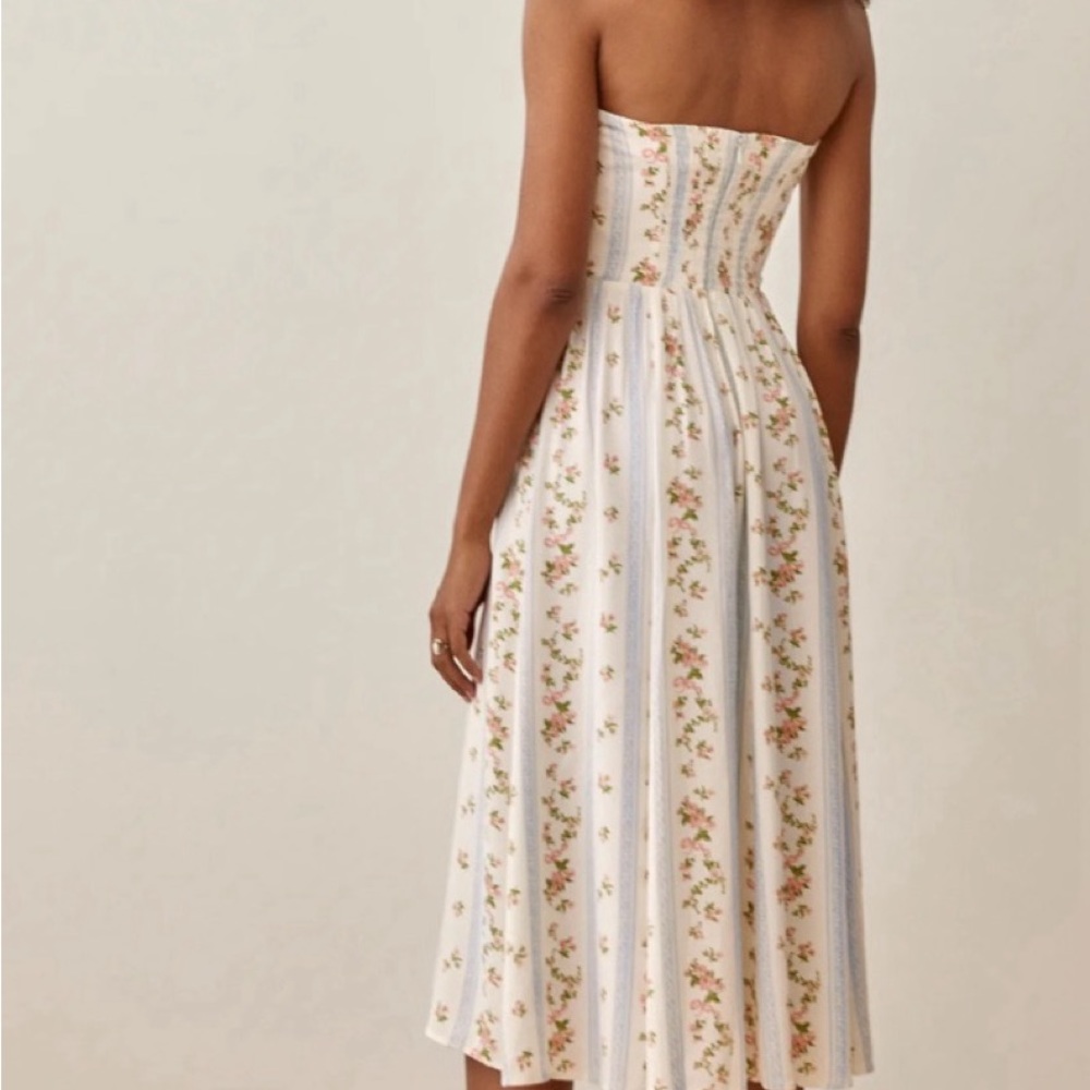 Reformation strapless floral dress - Picture 3 of 5